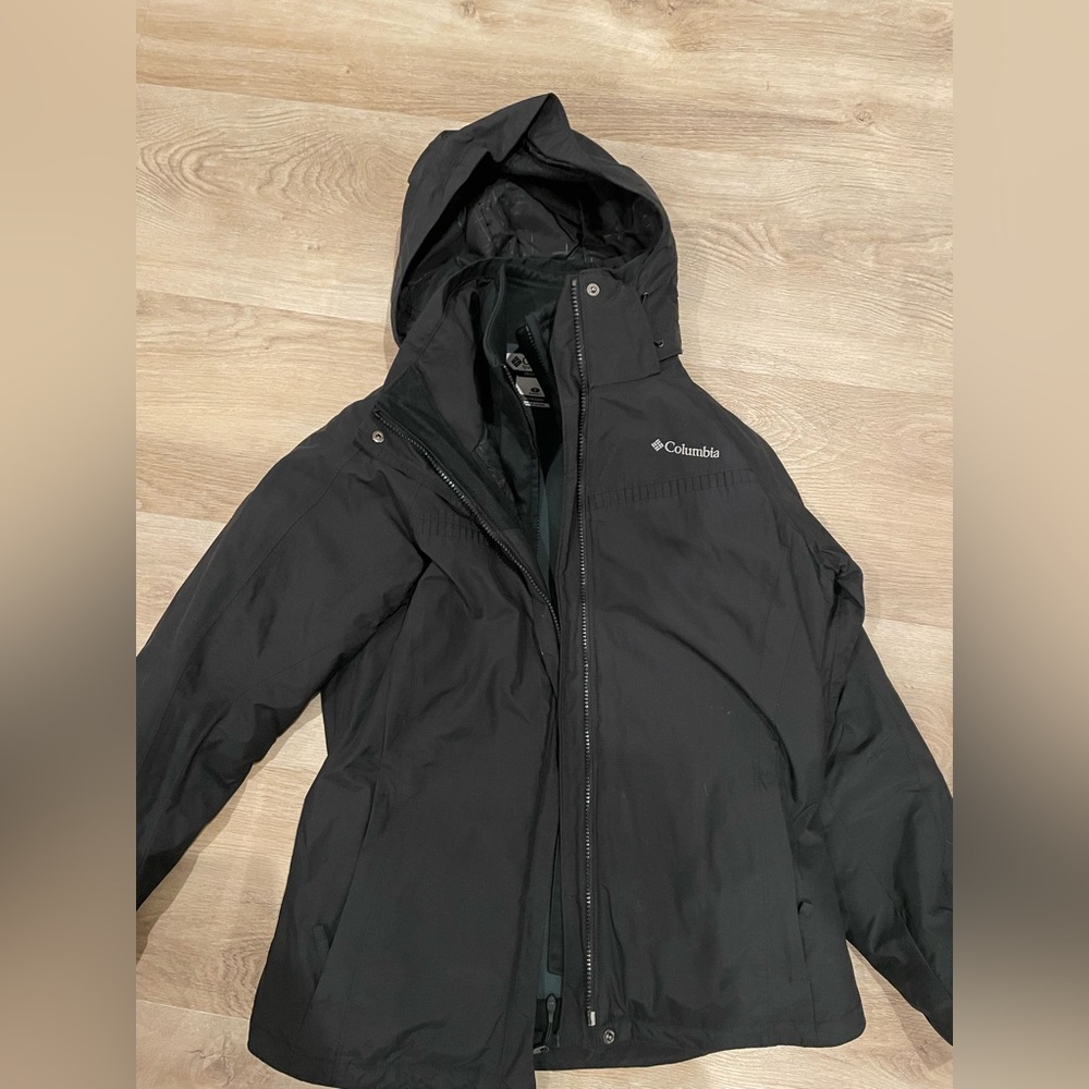 Black Columbia 2 in 1 Snow Jacket